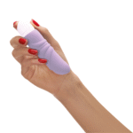 Mini wibrator z wypustkami, idealny w podróży – Fun Factory Pastelowy lila - obrazek 3