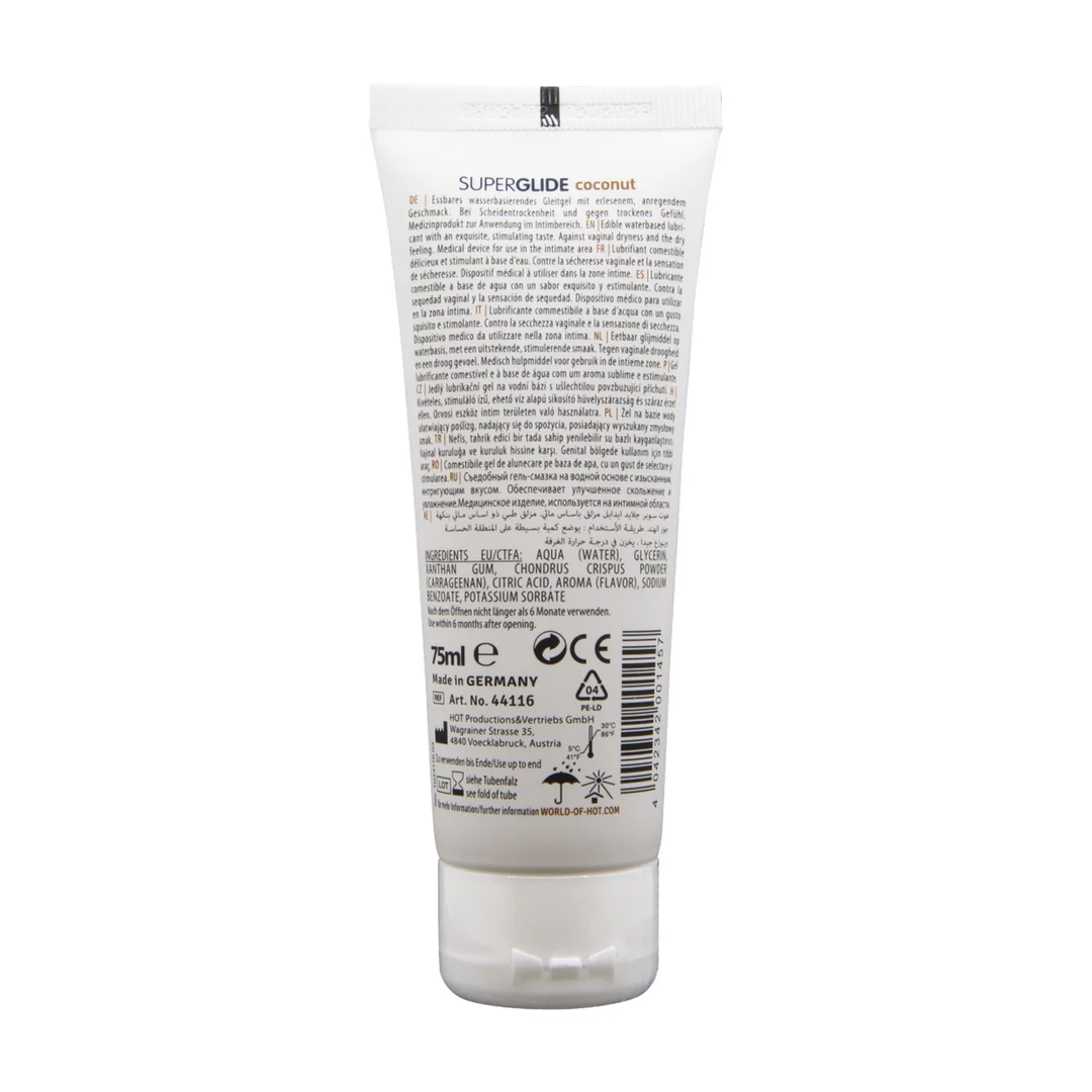 H-44116-5 Lubrykant na bazie wody | 100% jadalny żel | Bez smaku | 75 ml | HOT - obrazek 1