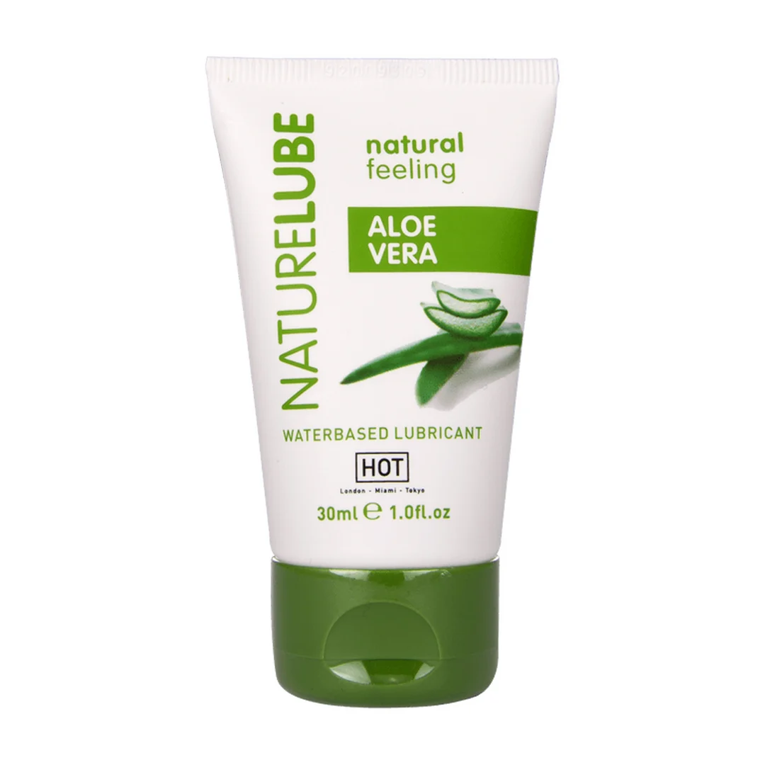 Lubrykant na bazie wody, naturalne odczucia z aloesem, bezzapachowy i bez smaku, 30 ml, HOT - obrazek 2