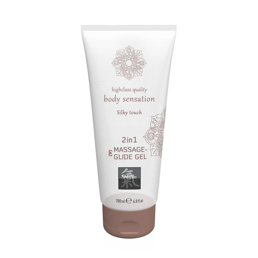 Olejek do masażu i lubrykant w 1 – żel do masażu i poślizgu Silky Touch 2 w 1, aksamitnie gładki i nieklejący – 7 fl oz / 200 ml - obrazek 2