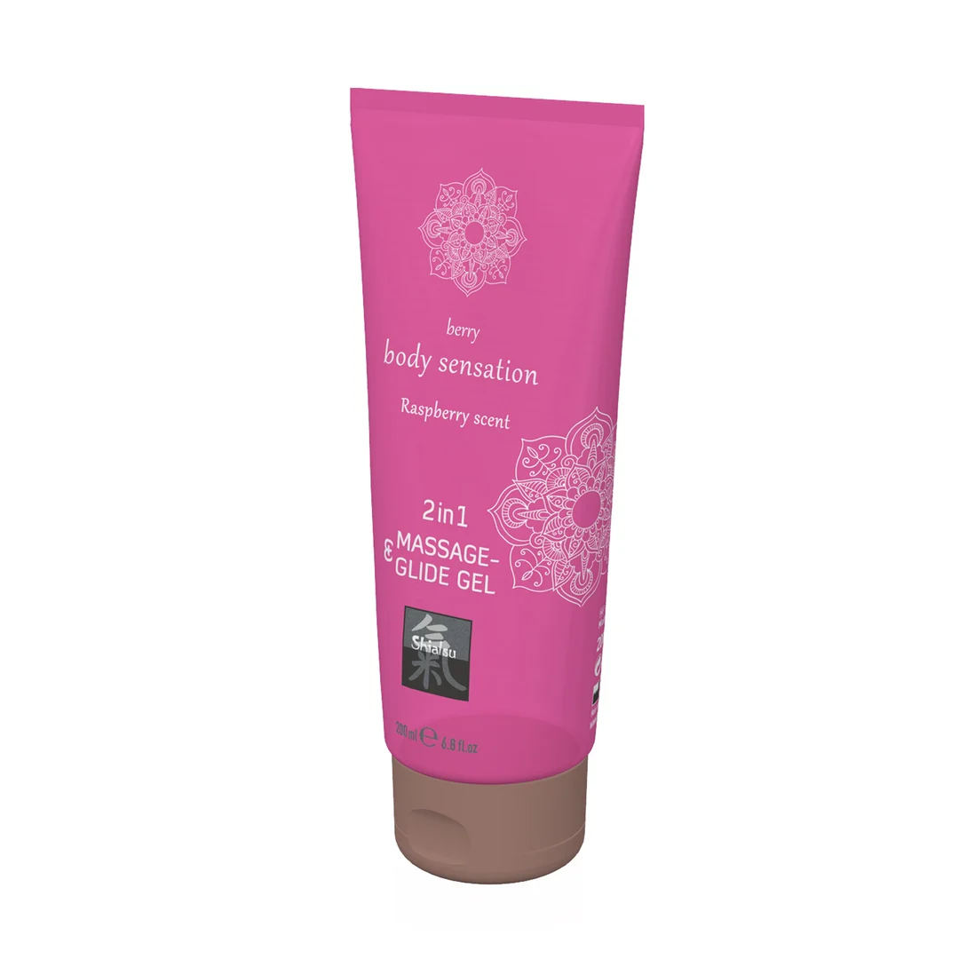HOT 2 in 1 Massage en Glide Gel Malina - obrazek 1