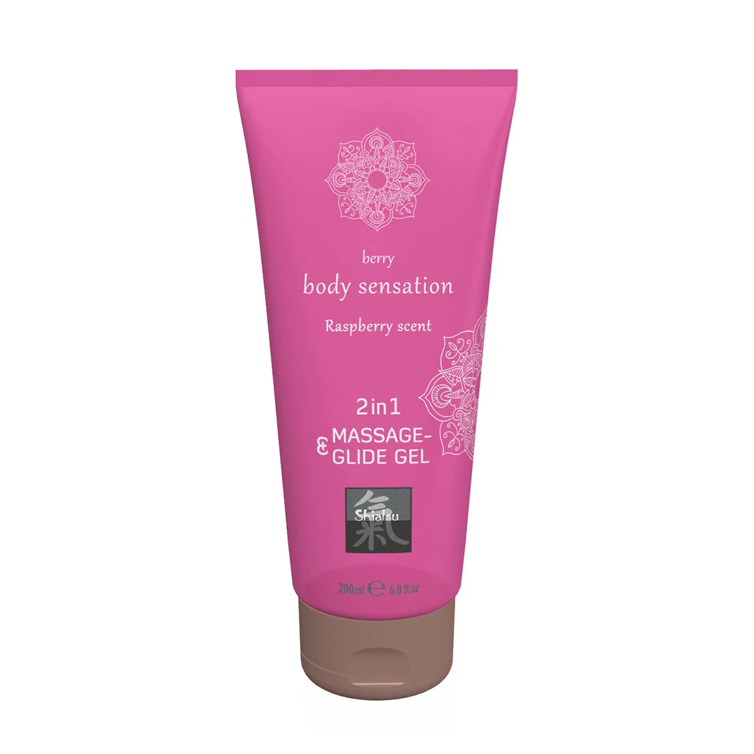 HOT 2 in 1 Massage en Glide Gel Malina - obrazek 2