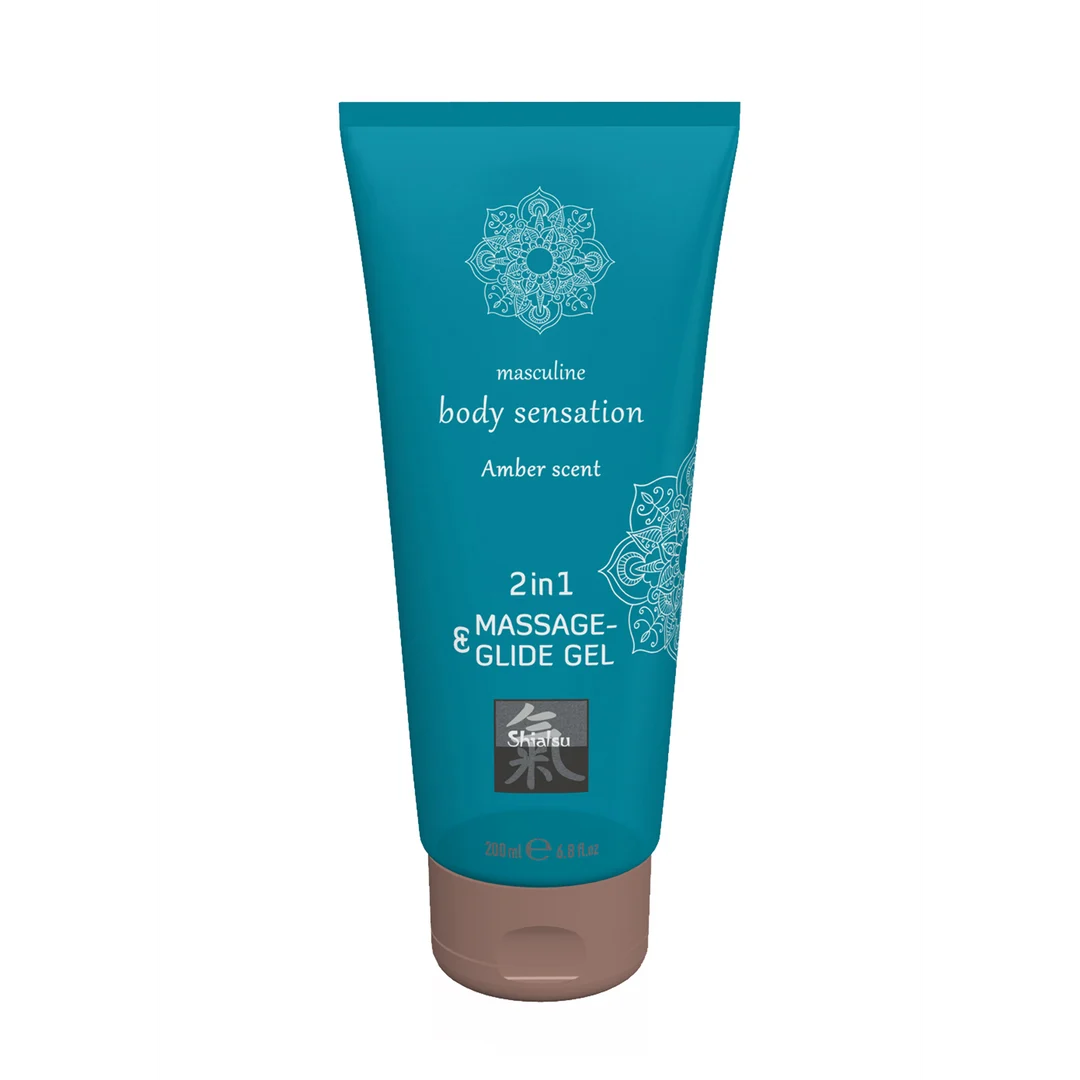 HOT 2 in 1 Massage en Glide Gel Bursztyn - obrazek 2