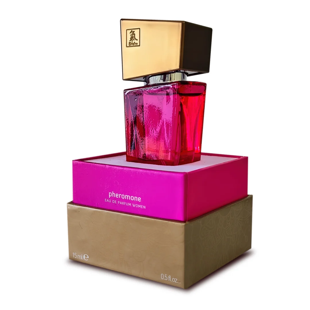 Perfumy z feromonami dla kobiet – Pheromon Geur Różowy 15 ml - obrazek 2