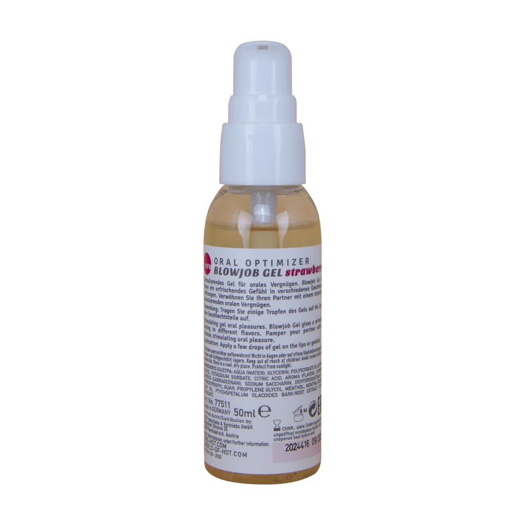 HOT Oral Optimizer Deepthroat Gel o smaku truskawkowym, 50 ml - obrazek 2
