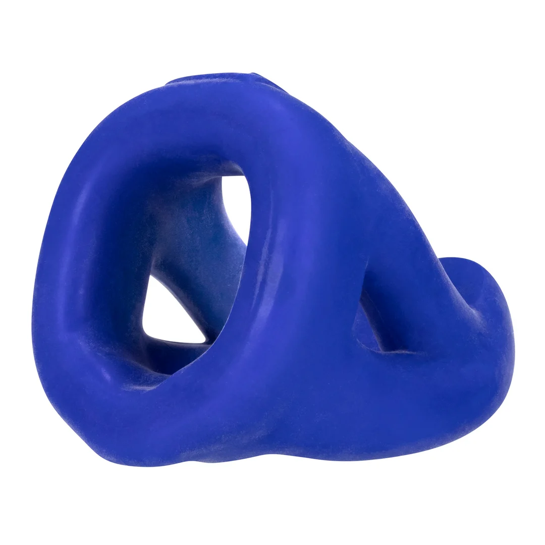 Niewibrujący pierścień na penisa o ergonomicznym kształcie – Kobalt - obrazek 2