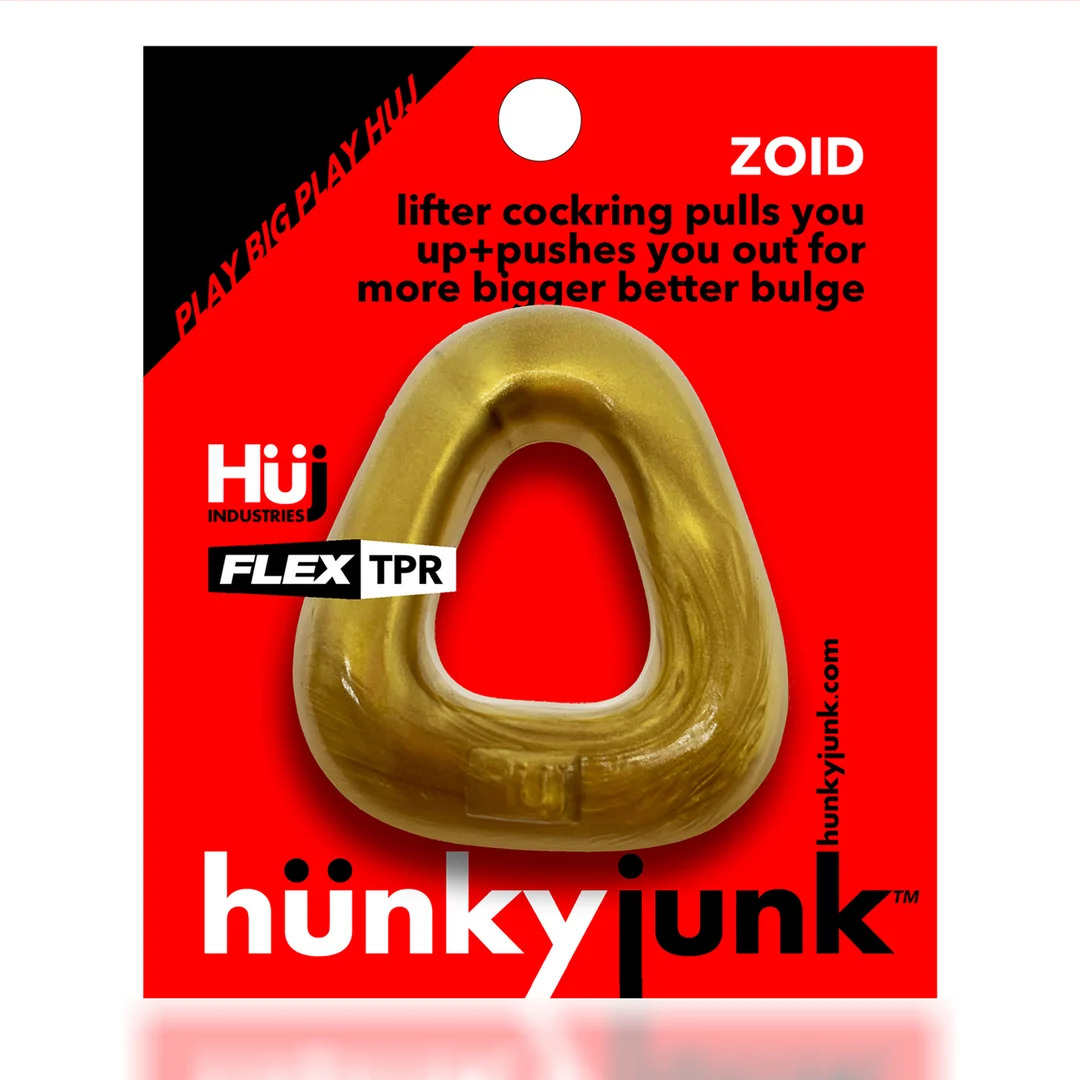 Pierścień erekcyjny Hunkyjunk Zoid w kolorze brązowym - obrazek 1