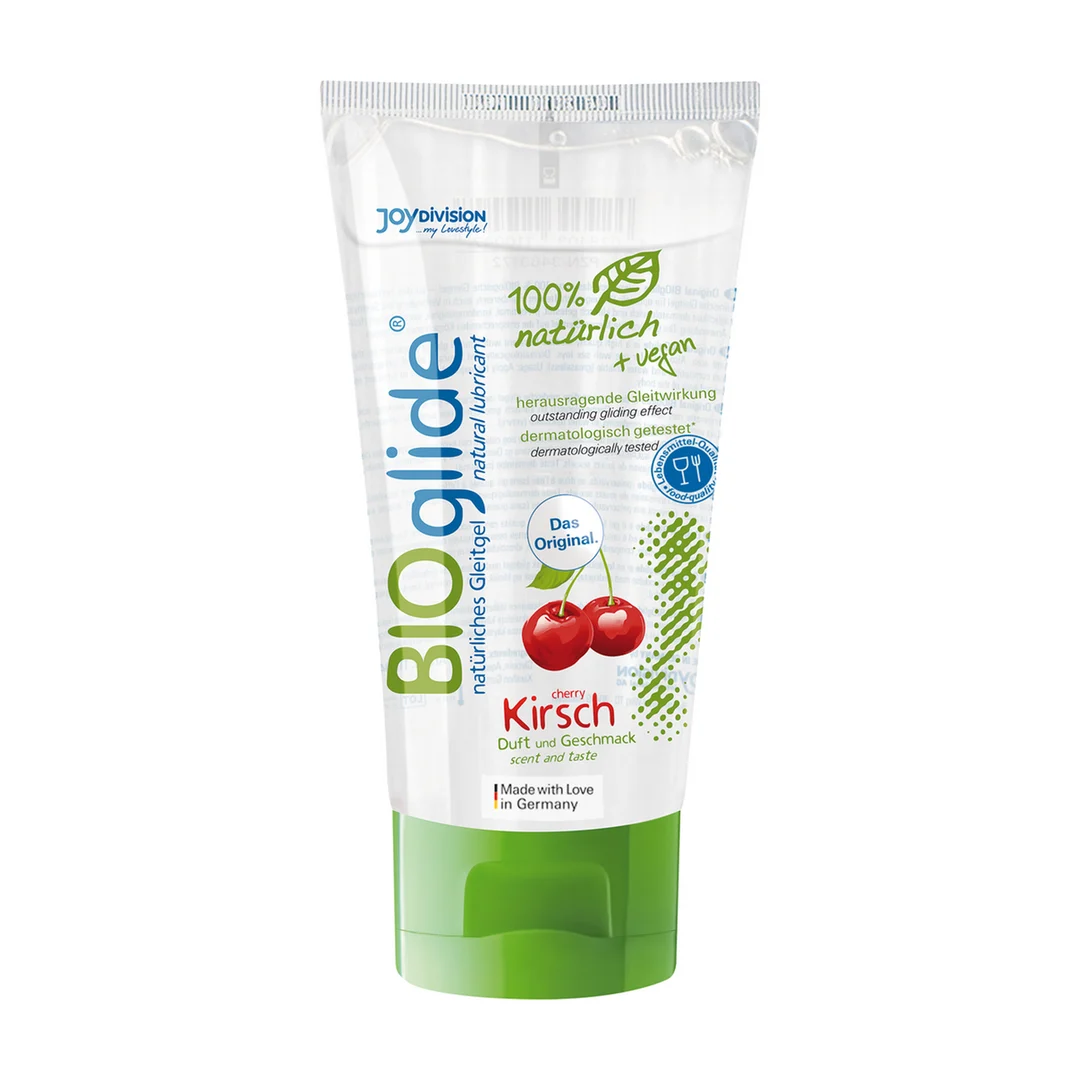 Lubrykant smakowy – w 100% naturalny i wegański – wiśnia – 80 ml – BIOglide - obrazek 2