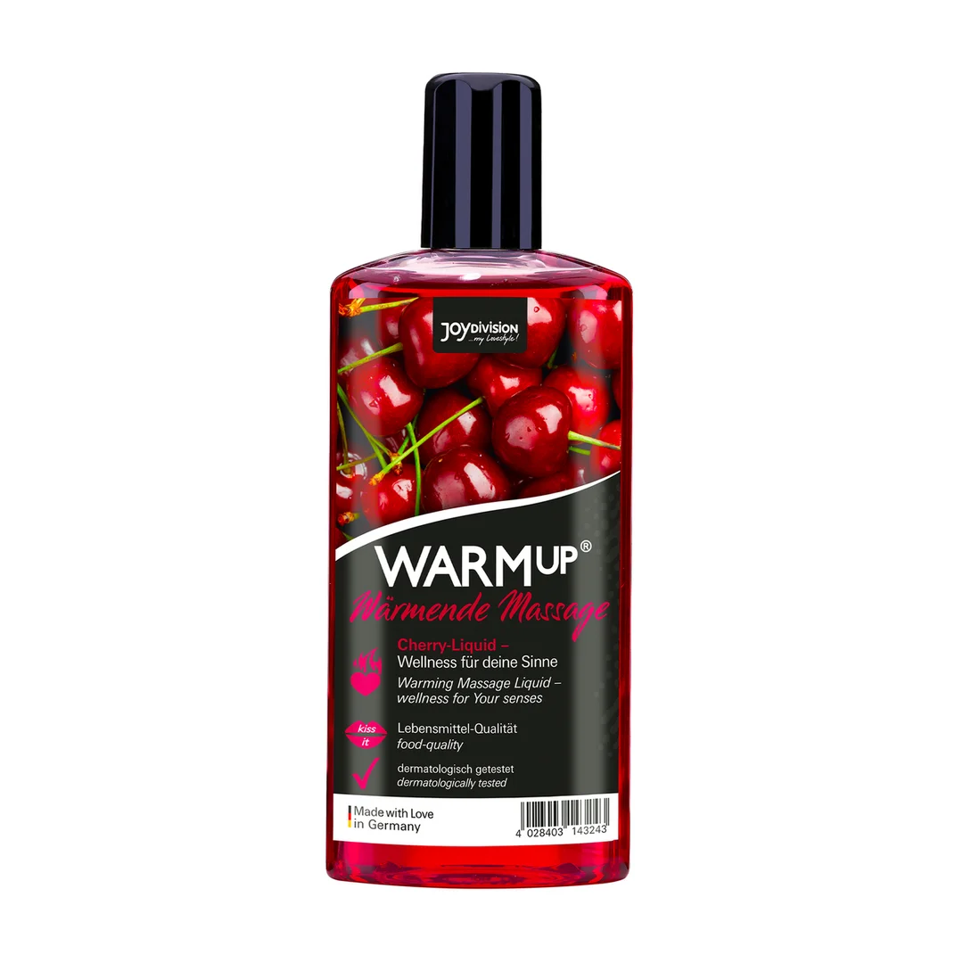 Olejek do masażu – aromatyzowany, rozgrzewający lubrykant – wiśnia – 5 fl oz / 150 ml - obrazek 2