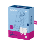 Kubeczki menstruacyjne – zestaw dwóch (15 ml i 20 ml), przezroczyste – Tester - obrazek 2