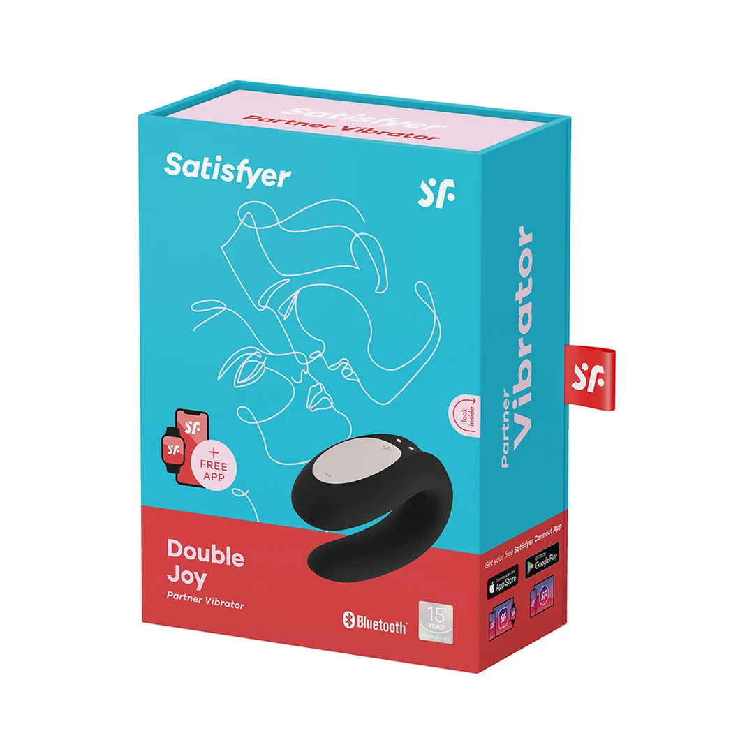 Wibrator dla par o wygodnym dopasowaniu – Double Joy - wibrator dla par - fioletowy - obrazek 7