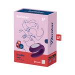 Wibrator dla par o wygodnym dopasowaniu – Double Joy - wibrator dla par - fioletowy