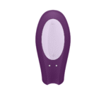 Wibrator dla par o wygodnym dopasowaniu – Double Joy - wibrator dla par - fioletowy - obrazek 4