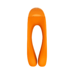 Satisfyer Candy Cane, pomarańczowy wibrator na palce - obrazek 4
