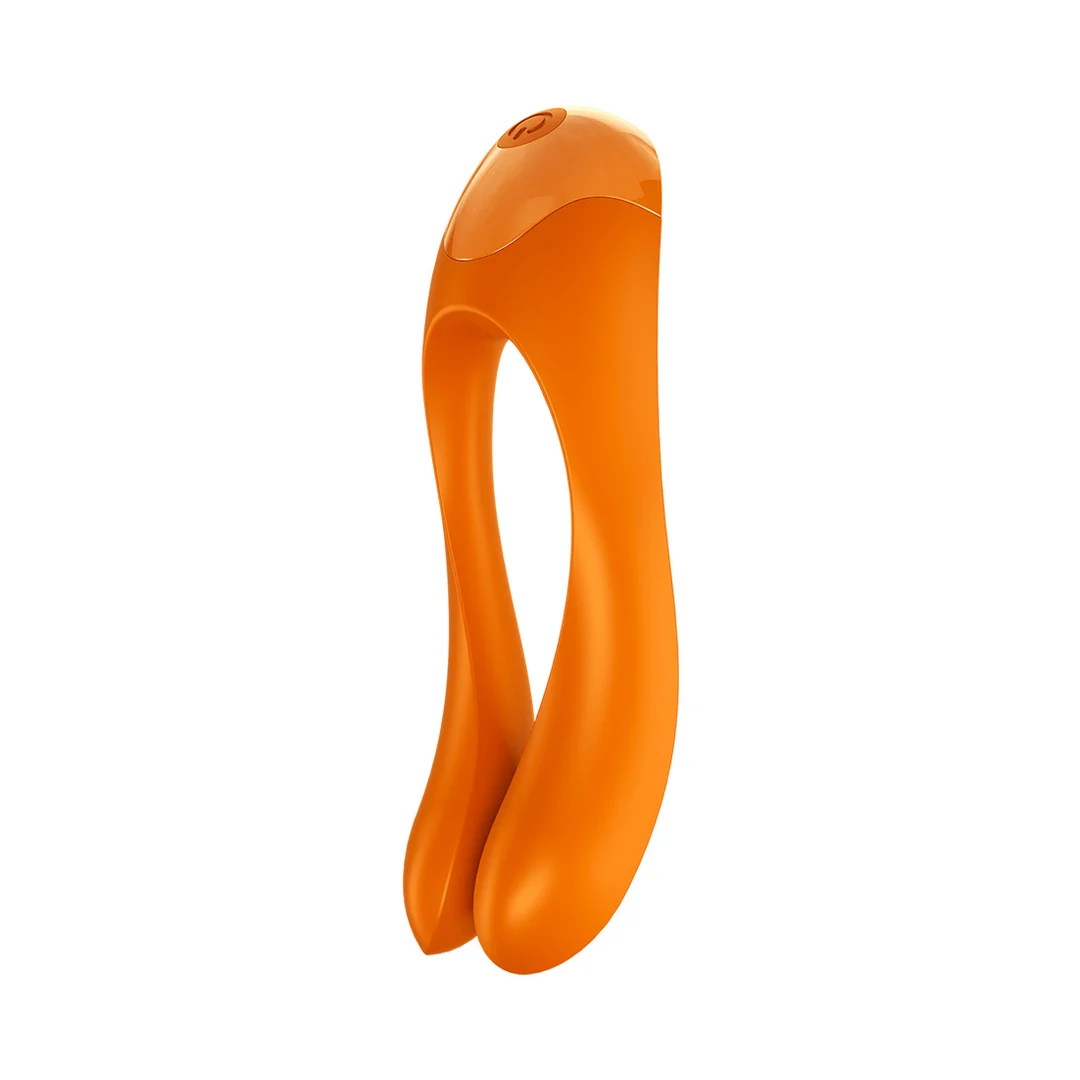 Satisfyer Candy Cane, pomarańczowy wibrator na palce - obrazek 6