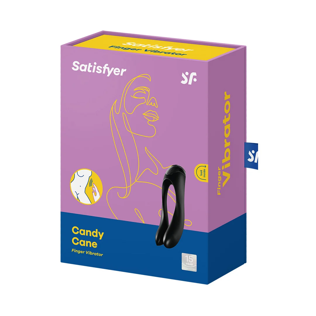 Satisfyer Candy Cane, pomarańczowy wibrator na palce - obrazek 7