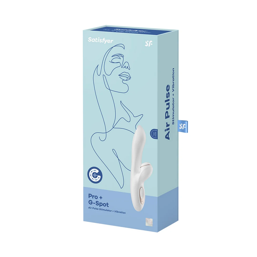 J2018-17-2 Wibrator Satisfyer do stymulacji punktu G z 11 trybami fal ciśnienia – biały i różowe złoto - obrazek 1
