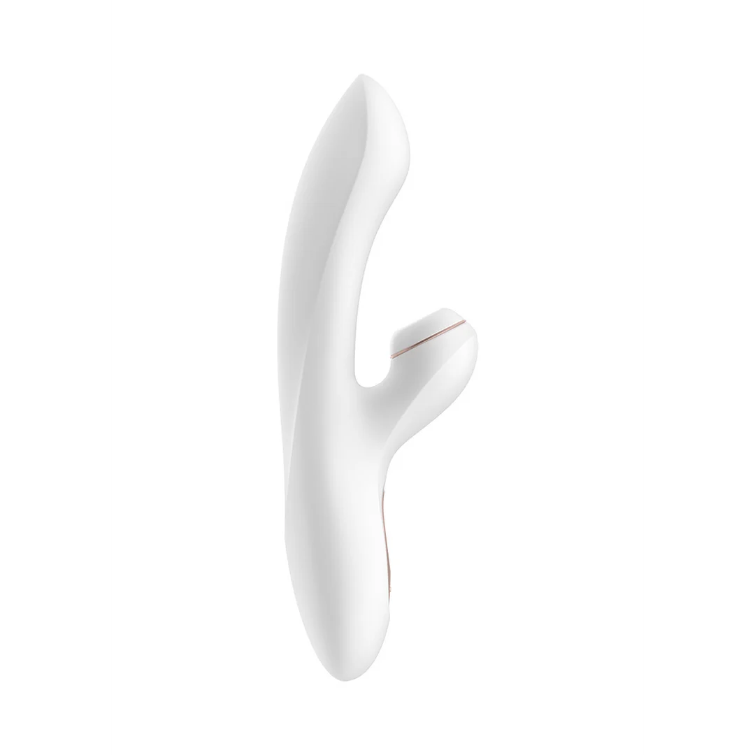 Wibrator Satisfyer do stymulacji punktu G z 11 trybami fal ciśnienia – biały i różowe złoto - obrazek 4