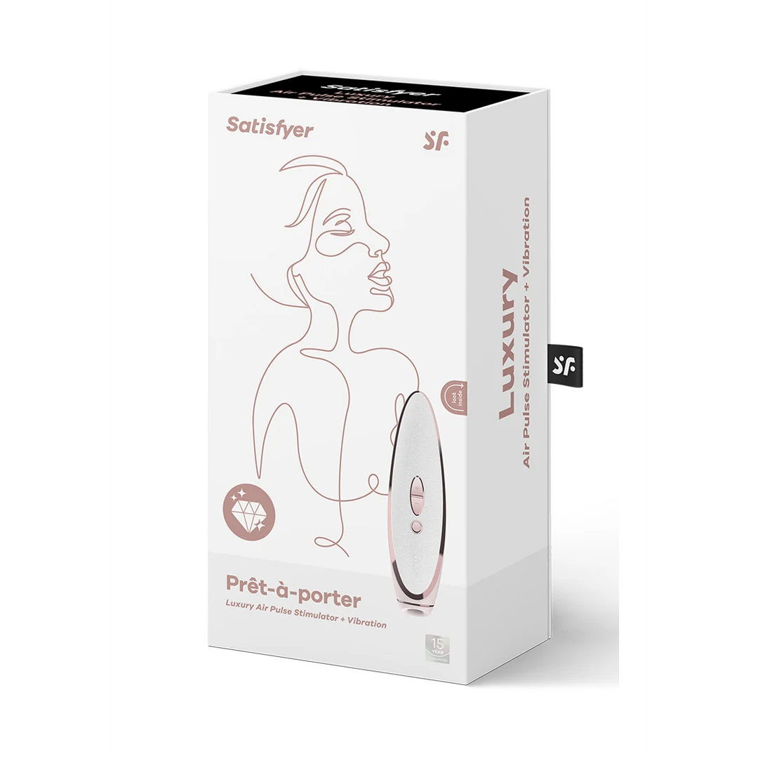 Satisfyer Prêt á Porter luksusowy stymulator falami powietrza i wibrator - obrazek 1
