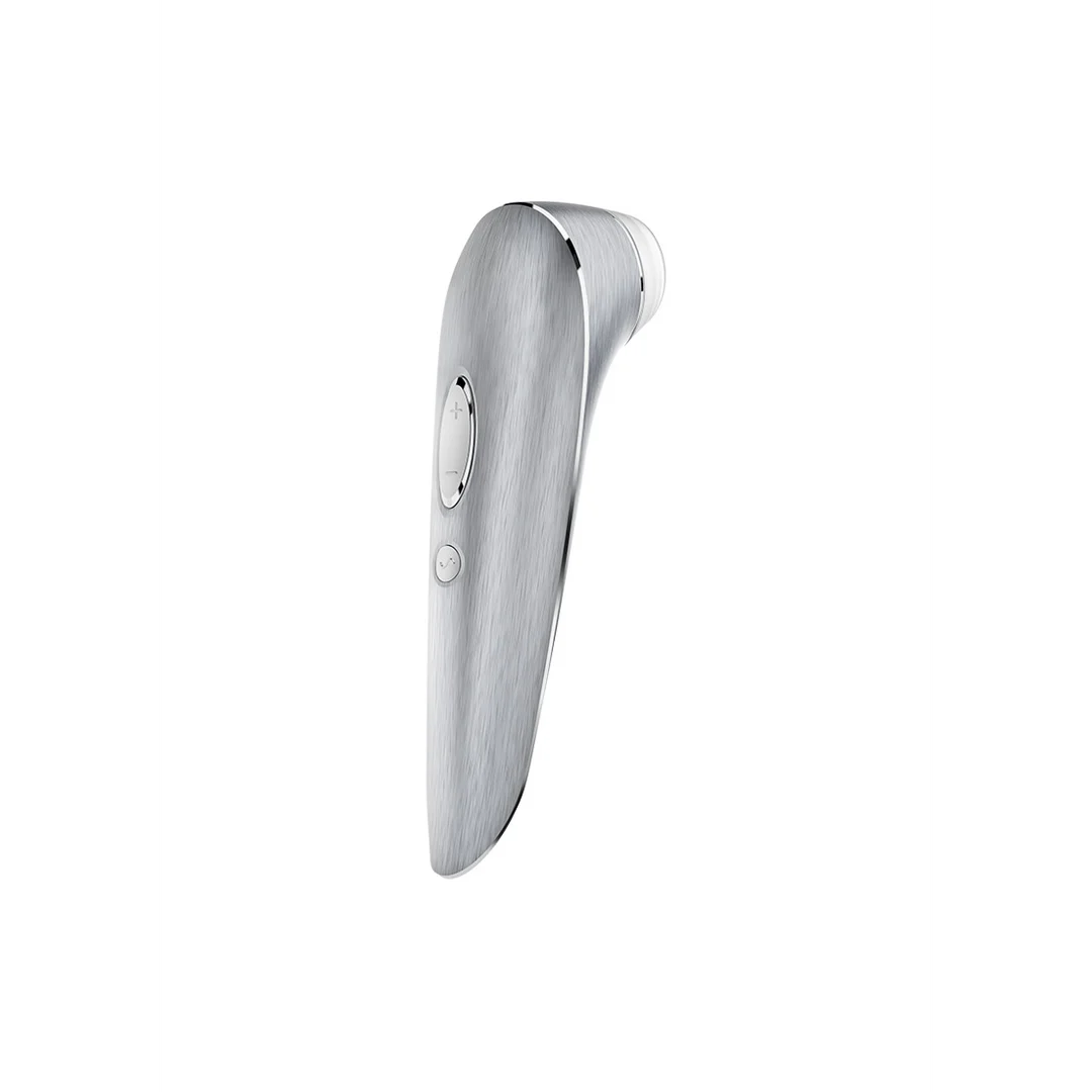 Satisfyer High Fashion srebrny stymulator falami powietrza i wibrator - obrazek 3