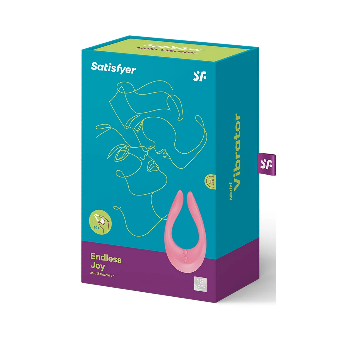 Wibrator dla par zapewniający wszechstronną stymulację – Endless Joy Multi Vibrator – jasnoróżowy – tester - obrazek 2