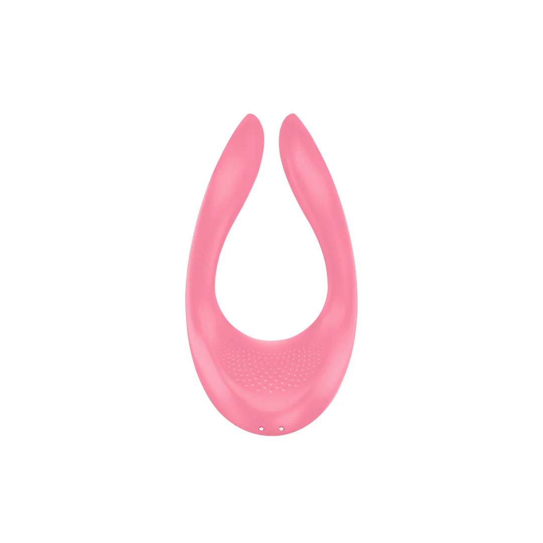Wibrator dla par zapewniający wszechstronną stymulację – Endless Joy Multi Vibrator – jasnoróżowy – tester - obrazek 3