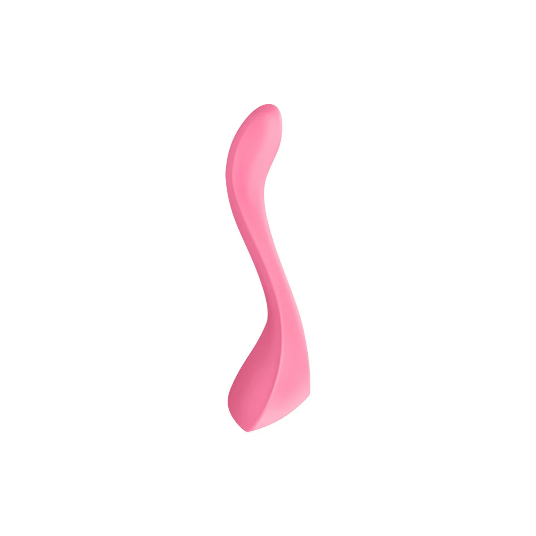 Wibrator dla par zapewniający wszechstronną stymulację – Endless Joy Multi Vibrator – jasnoróżowy – tester - obrazek 5