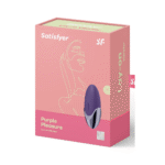 Wibrator Satisfyer do stymulacji przez przyłożenie, z bardzo miękkiego silikonu – fioletowy i mosiężny