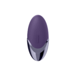 Wibrator Satisfyer do stymulacji przez przyłożenie, z bardzo miękkiego silikonu – fioletowy i mosiężny - obrazek 2