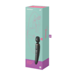 Wibrator wand Satisfyer do masażu całego ciała, czarno złoty