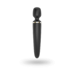 Wibrator wand Satisfyer do masażu całego ciała, czarno złoty - obrazek 4