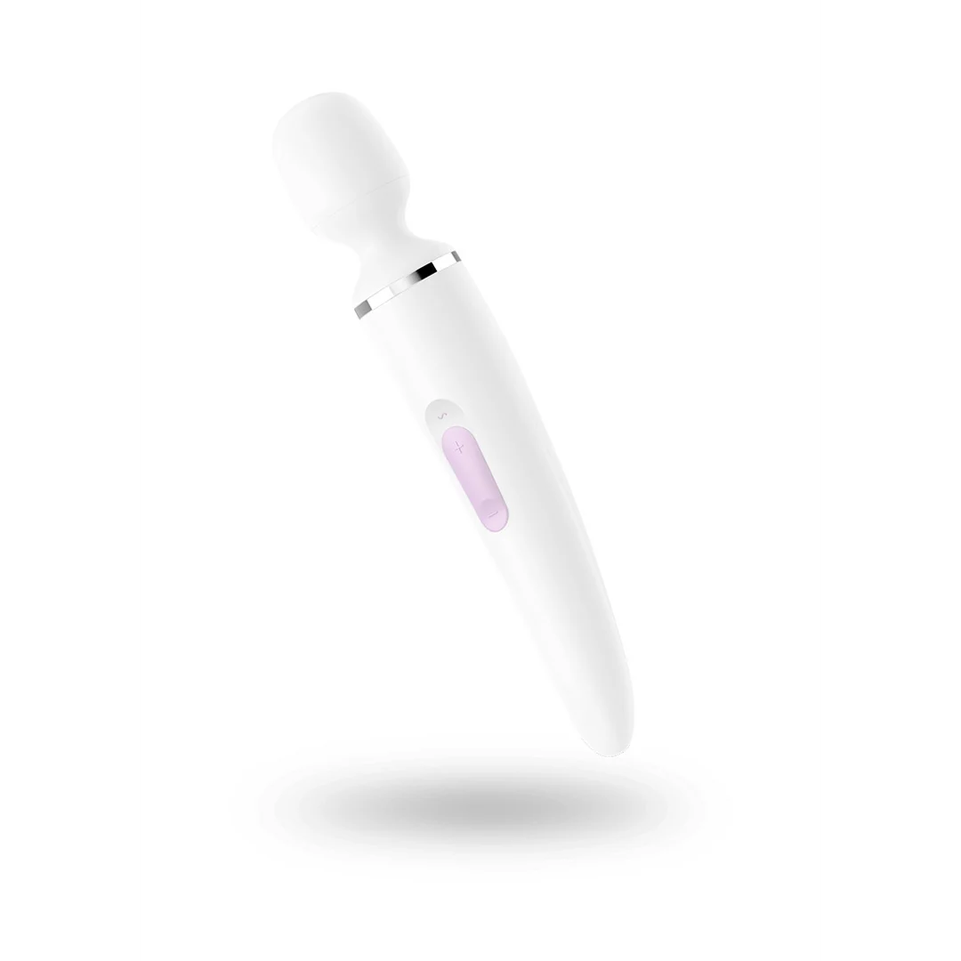 Wibrator wand Satisfyer do masażu całego ciała, czarno złoty - obrazek 7