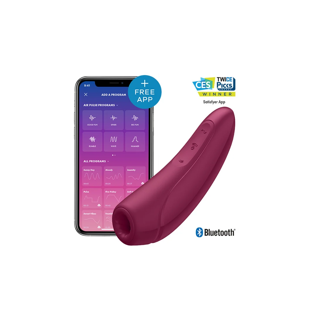 Satisfyer, wibrator łechtaczki ze stymulatorem pulsacyjnym, różowo czerwony - obrazek 5