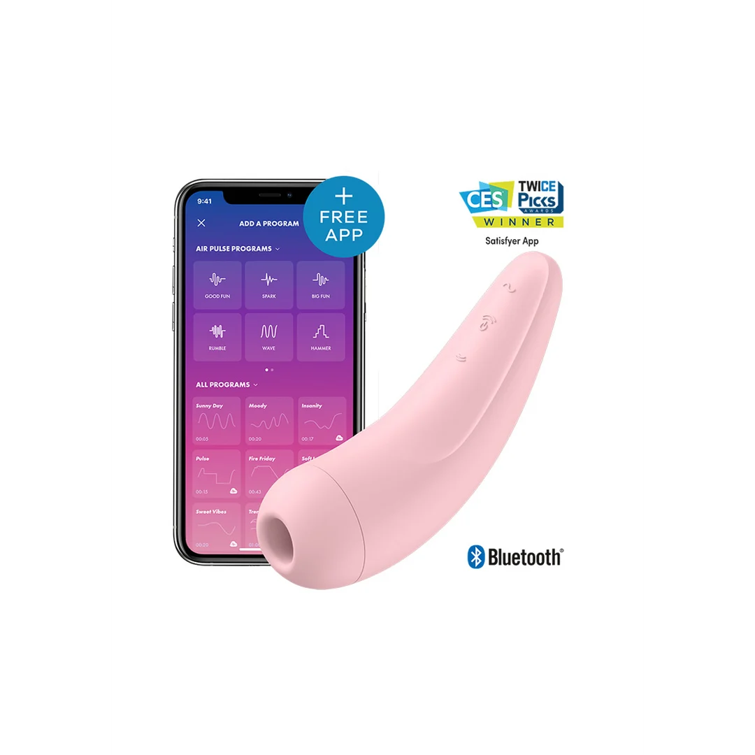 Satisfyer wibrator do łechtaczki ze stymulacją pulsującym powietrzem – Curvy 2Plus - obrazek 5
