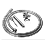Prysznic analny – Metalowy zestaw do lewatywy pod prysznic – XR Brands - obrazek 2