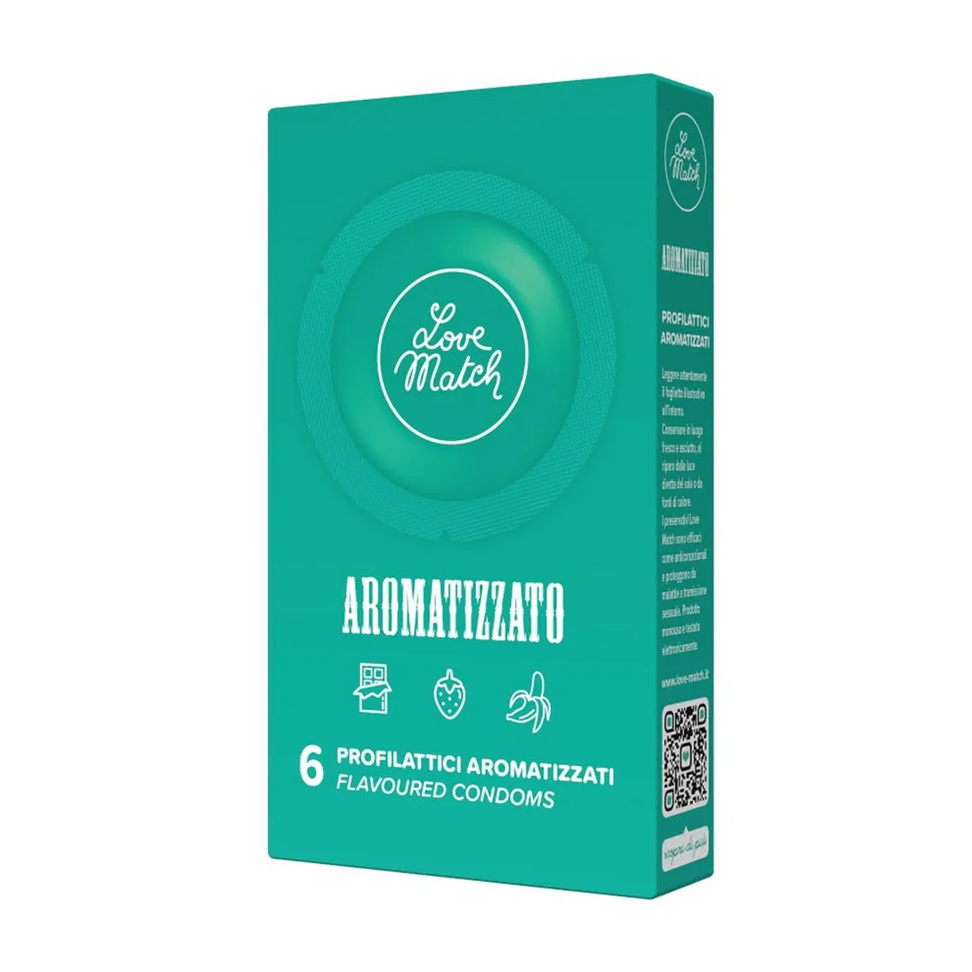 LM-3012-2 Prezerwatywy Love Match Aromatizzato - obrazek 1