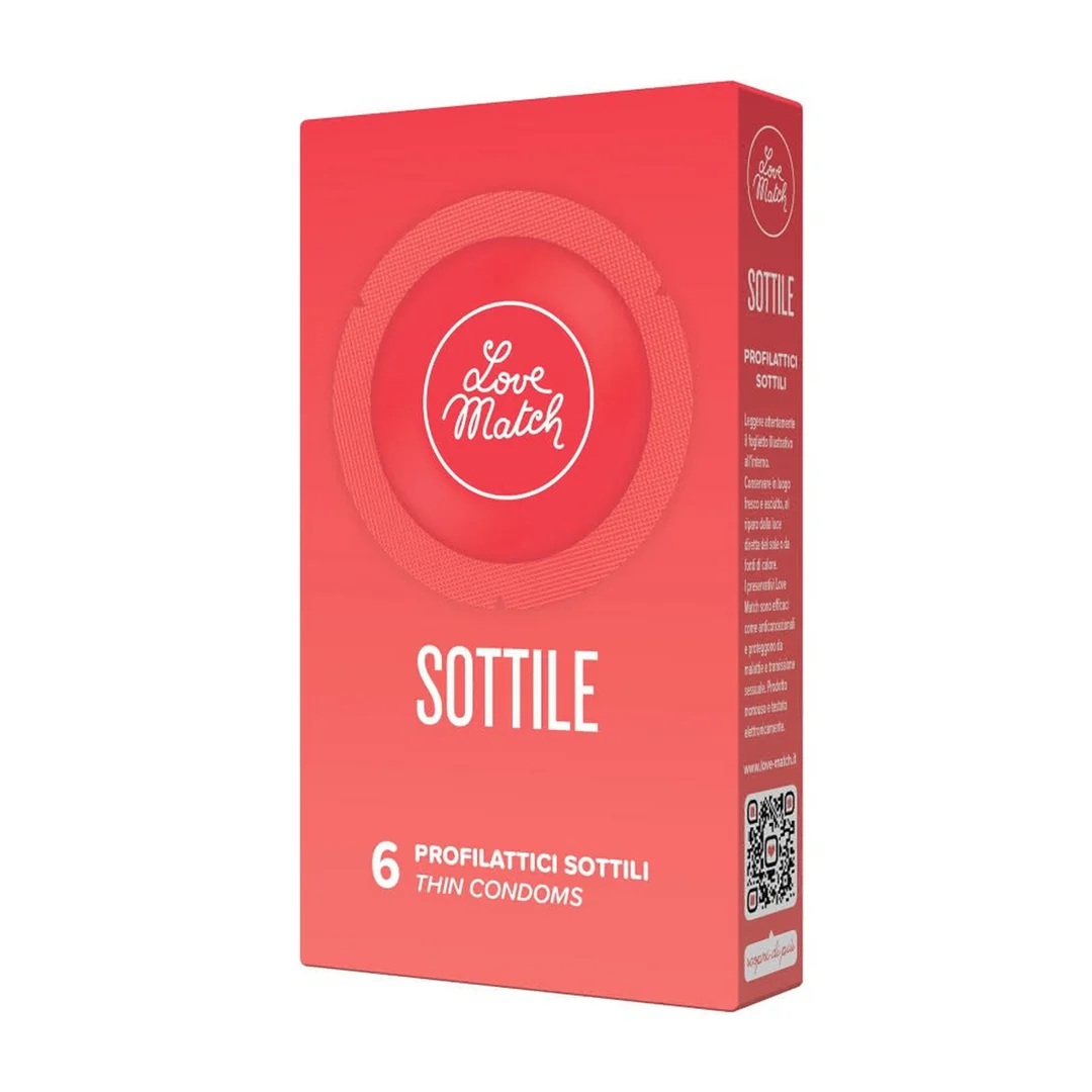 Cienkie prezerwatywy Love Match Sottile, 6 sztuk - obrazek 1