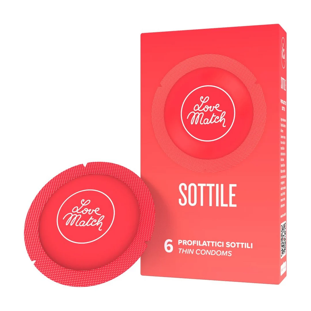 Cienkie prezerwatywy Love Match Sottile, 6 sztuk - obrazek 2