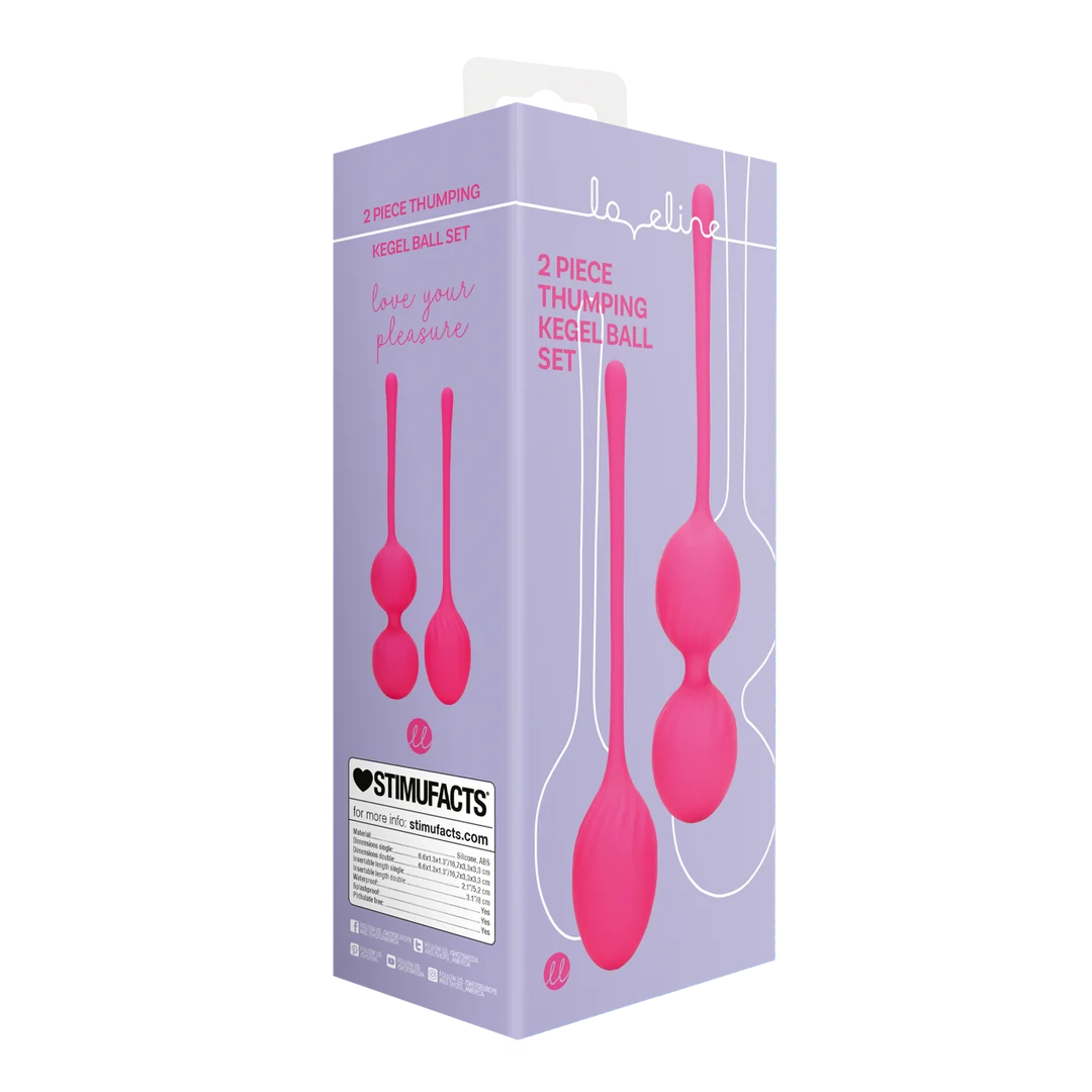 Loveline by Shots Thumping Kegel Ball Set Wilde Aardbei - obrazek 1