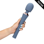 Masażer wand z cichym uchwytem zapewniającym komfort i kontrolę, Blue Nova, Loveline by Shots - obrazek 5