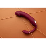 Loveline elastyczny wibrujący strapless strap on Merlot Grape - obrazek 6