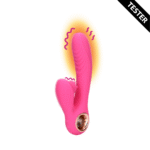 Wibrator rabbit z ruchami języka i funkcją podgrzewania Loveline by Shots Exuberant Pink Loveline by Shots - obrazek 6