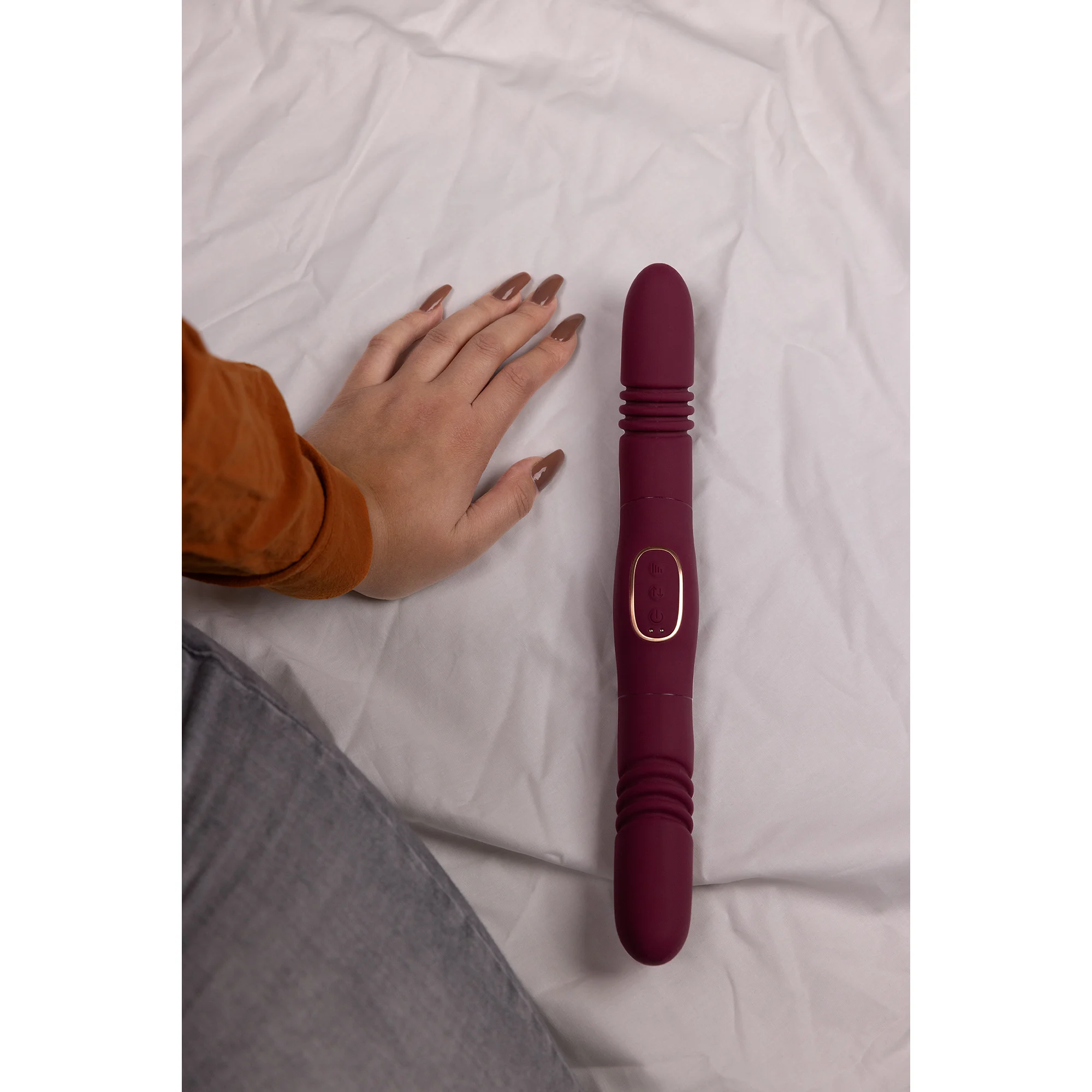 Wibrator analny z obustronną stymulacją – Merlot Druif – tester - obrazek 11