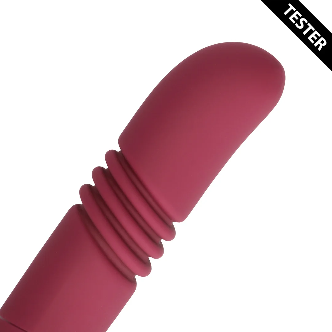 Wibrator analny z obustronną stymulacją – Merlot Druif – tester - obrazek 3