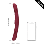 Wibrator analny z obustronną stymulacją – Merlot Druif – tester - obrazek 4