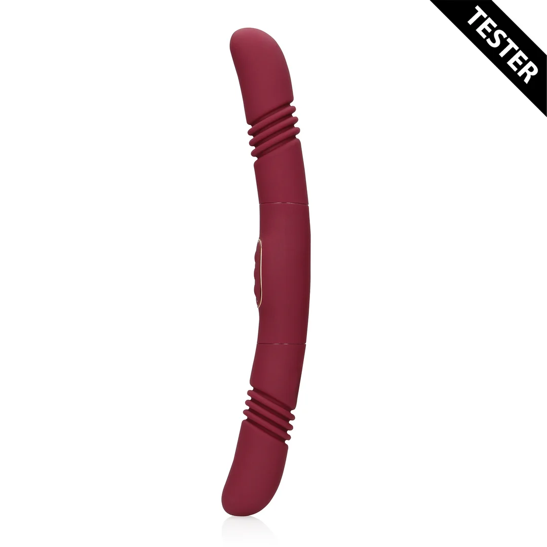 Wibrator analny z obustronną stymulacją – Merlot Druif – tester - obrazek 2