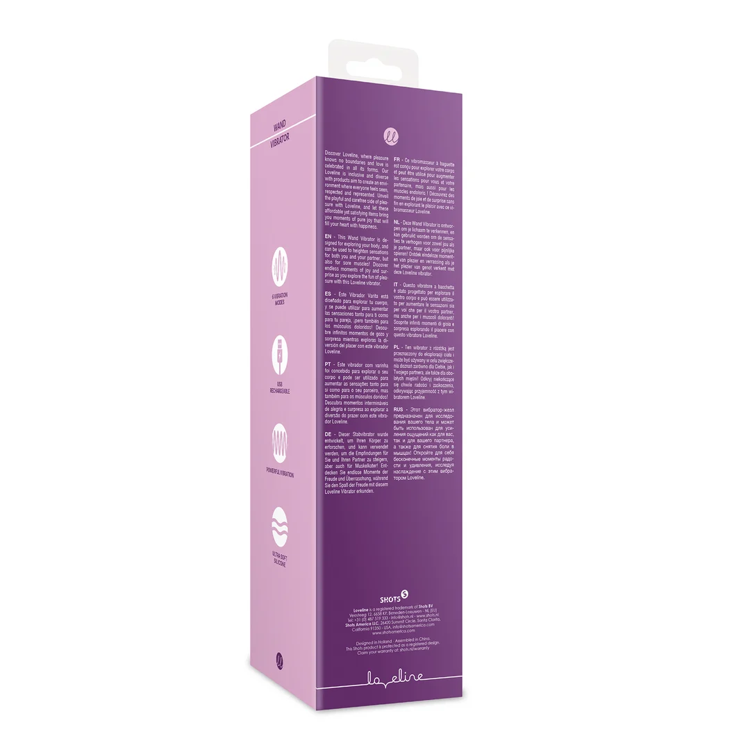 Loveline Wand Vibrator Purpleberry - obrazek 2