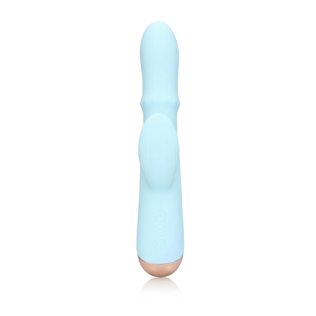 Wibrator pierścieniowy Loveline Pulse Wave Arctic Blue - obrazek 4