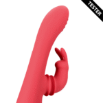 Wibrator typu rabbit z funkcją kołysania — Loveline by Shots Brighto czerwony Loveline by Shots - obrazek 3