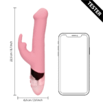 Wibrator do punktu G z obracającymi się koralikami – Tester (naam) Loveline by Shots - obrazek 4